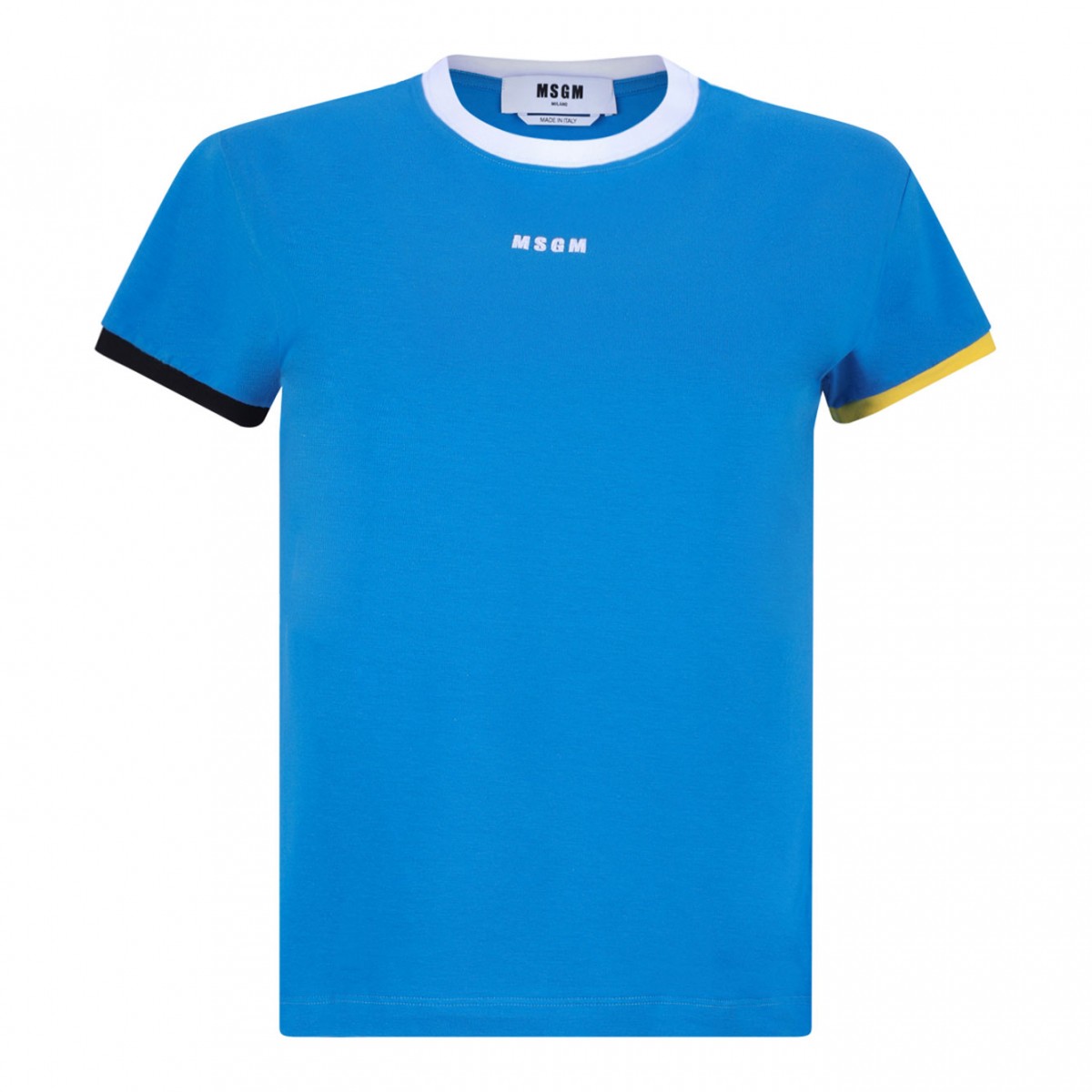 Ocean Blue Logo Embroidered T-Shirt