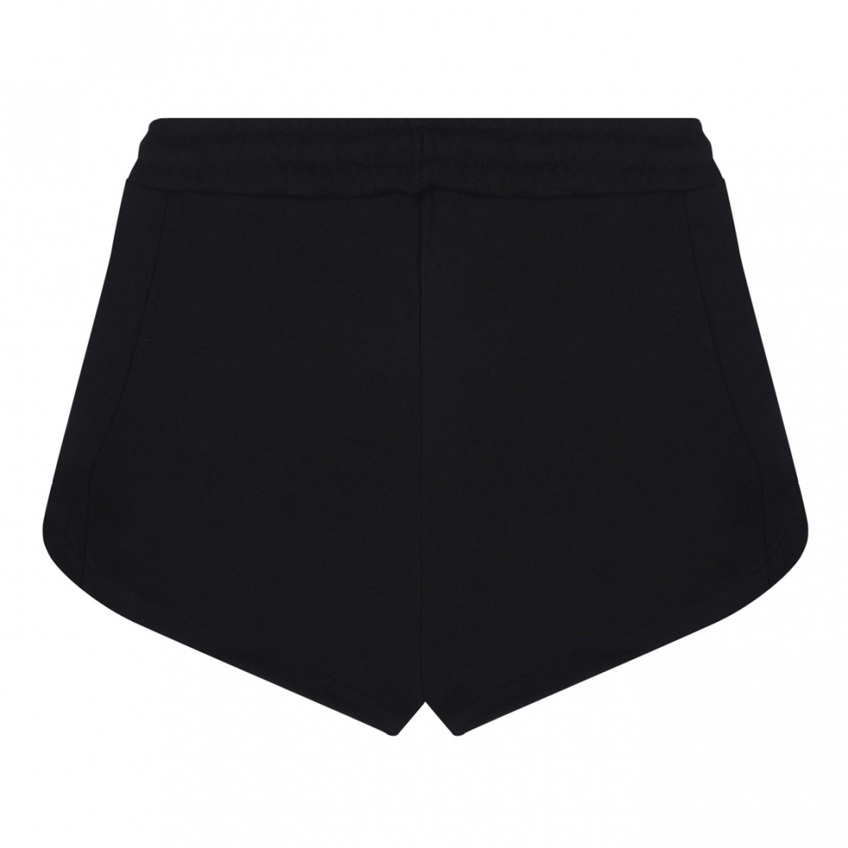 Black Logo Print Shorts