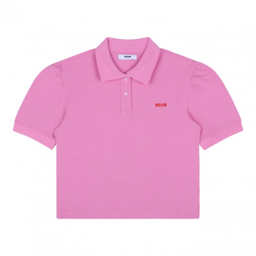 Pink Pique Polo Shirt