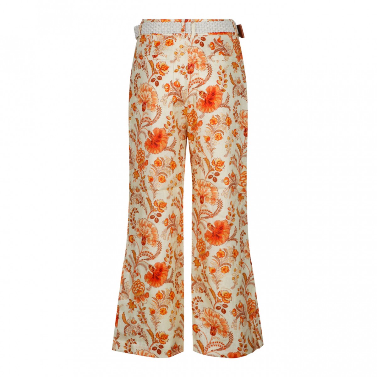 Light Beige and Orange Junie Trousers