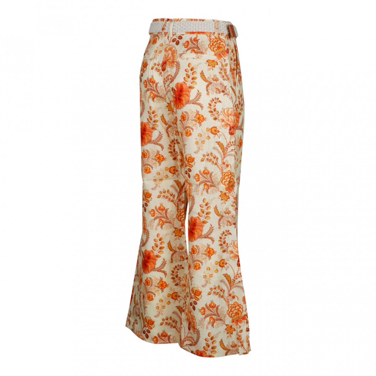 Light Beige and Orange Junie Trousers