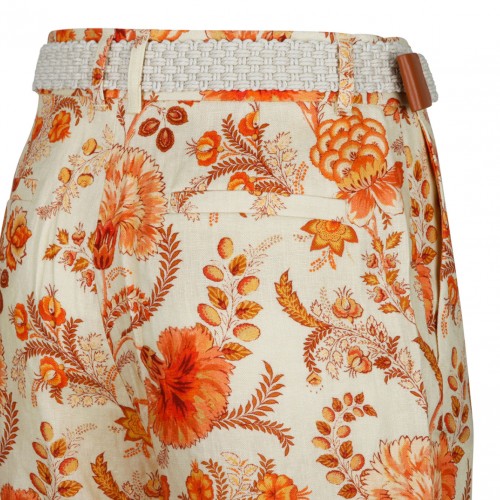 Light Beige and Orange Junie Trousers