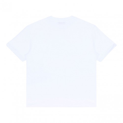 White Logo Print T-Shirt