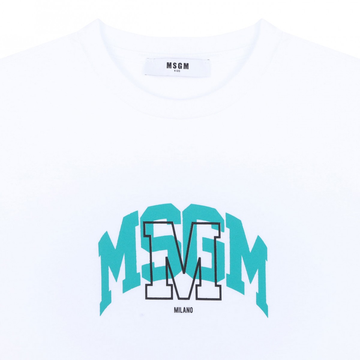 White Logo Print T-Shirt