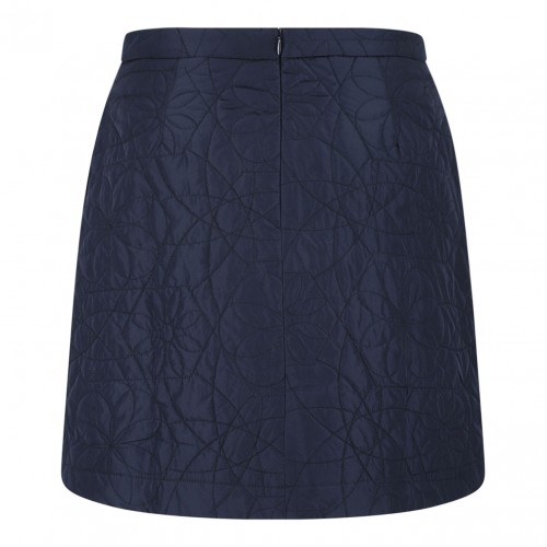 Navy Blue Quilted Skirt 2