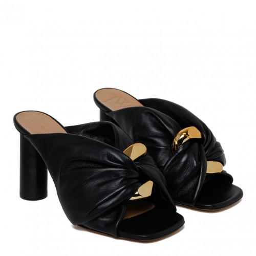 Black Corner Mules