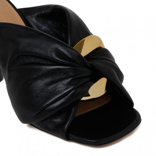 Black Corner Mules