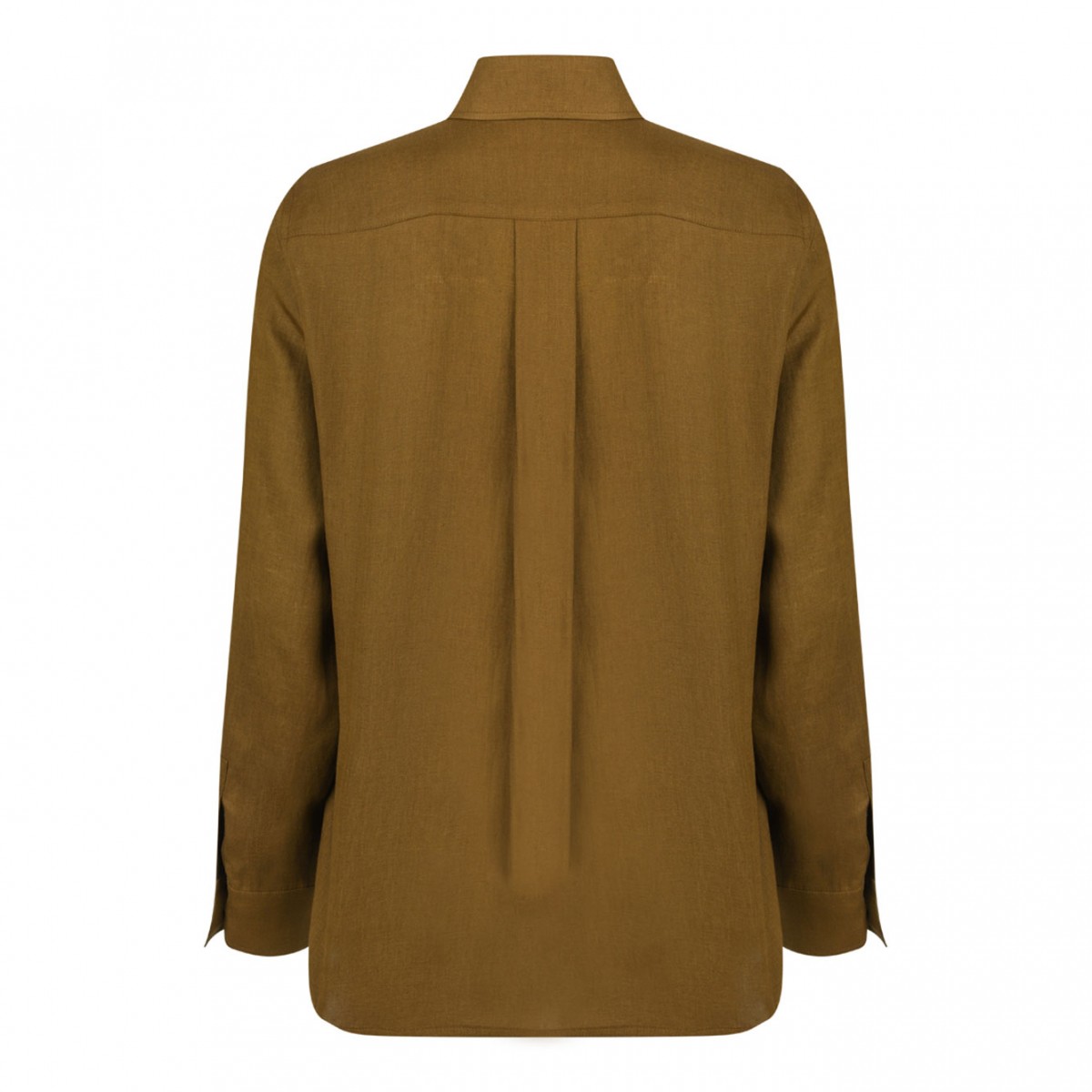 Olive Green Linen Shirt