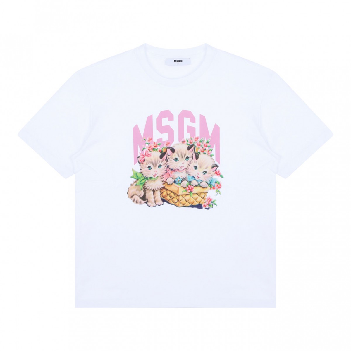 White Graphic Print T-Shirt