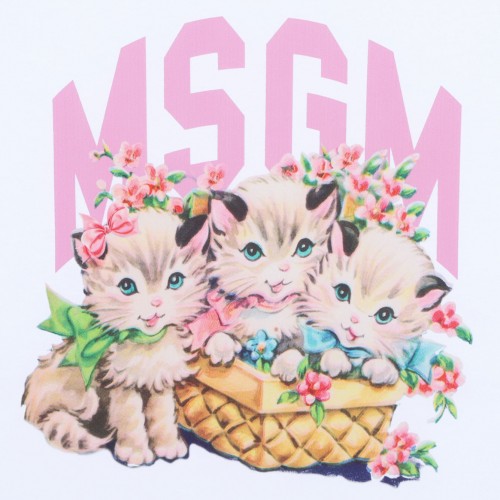 White Graphic Print T-Shirt