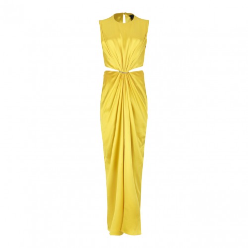 Yellow Silk Dress