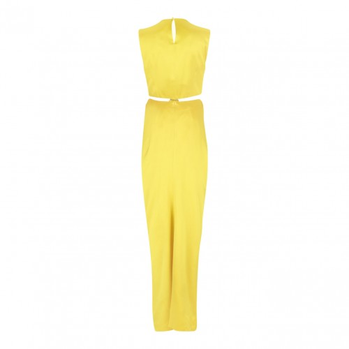 Yellow Silk Dress