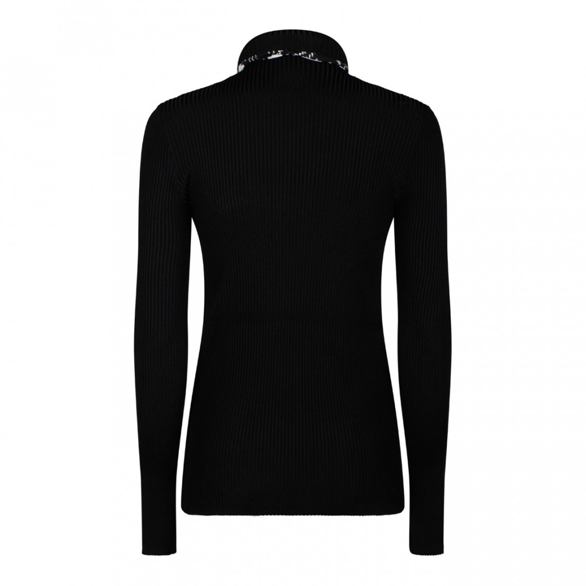 Scarf Rib Knit Sweater