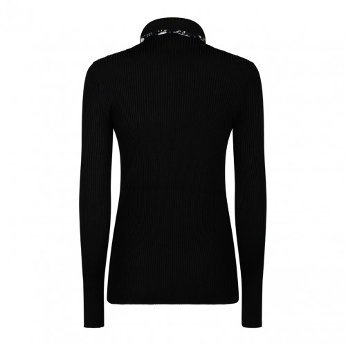 Scarf Rib Knit Sweater