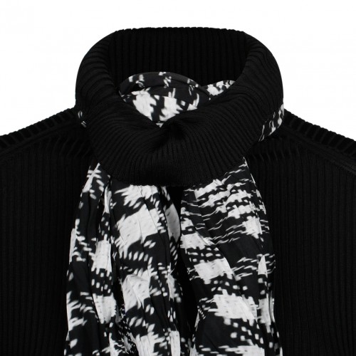 Scarf Rib Knit Sweater