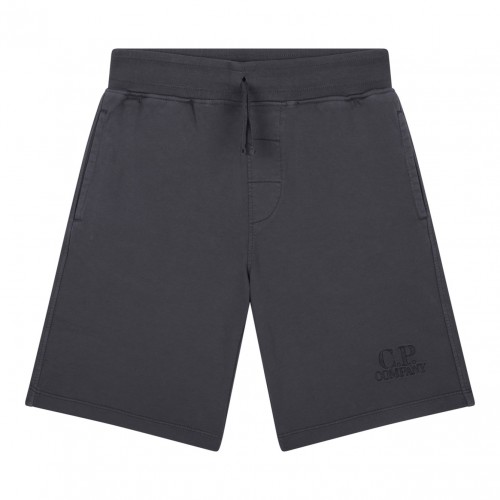 Anthracite Grey Logo Print Shorts