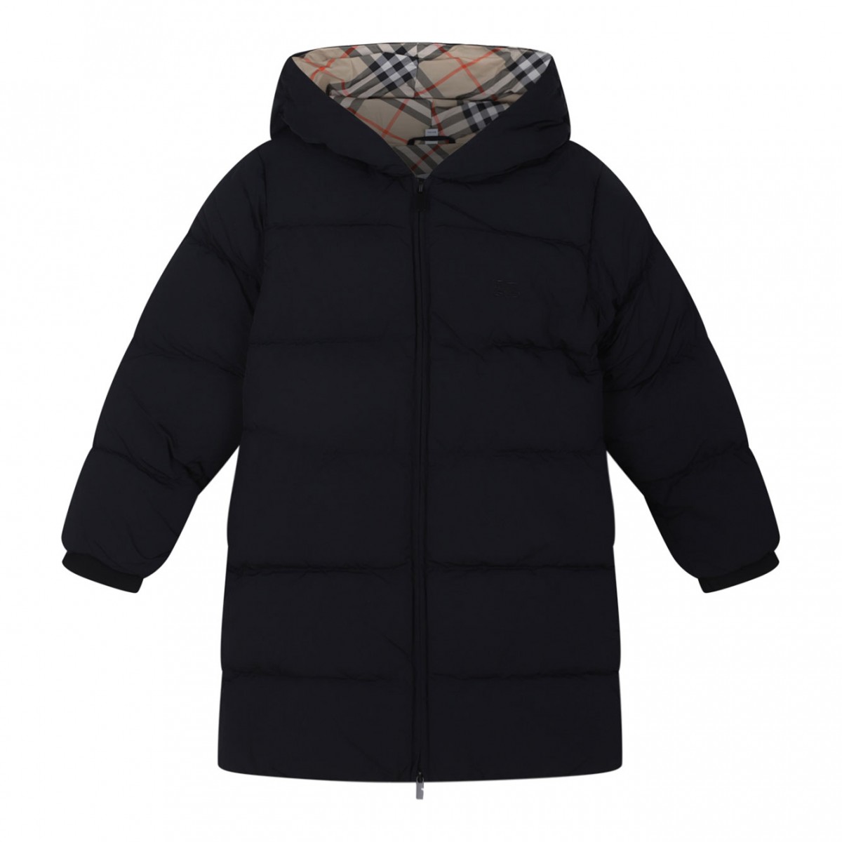 Black Hooded Puffer Coat