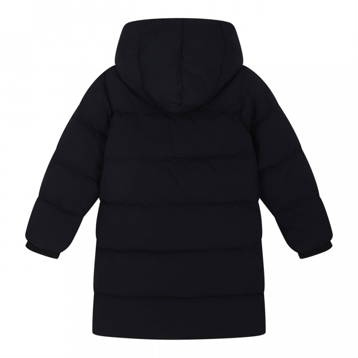Black Hooded Puffer Coat