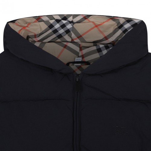 Black Hooded Puffer Coat