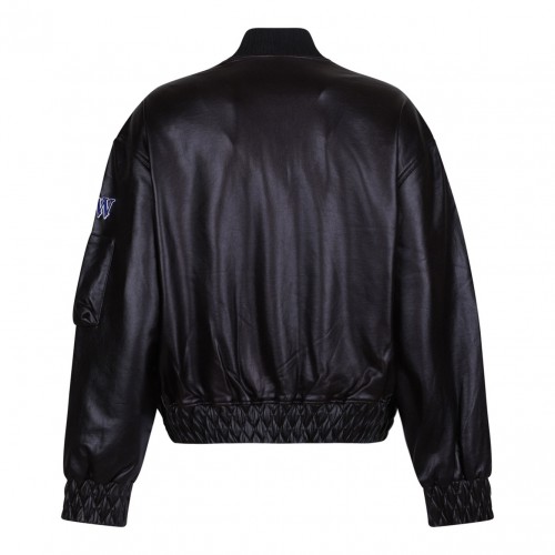 Black Bernardo Bomber Jacket