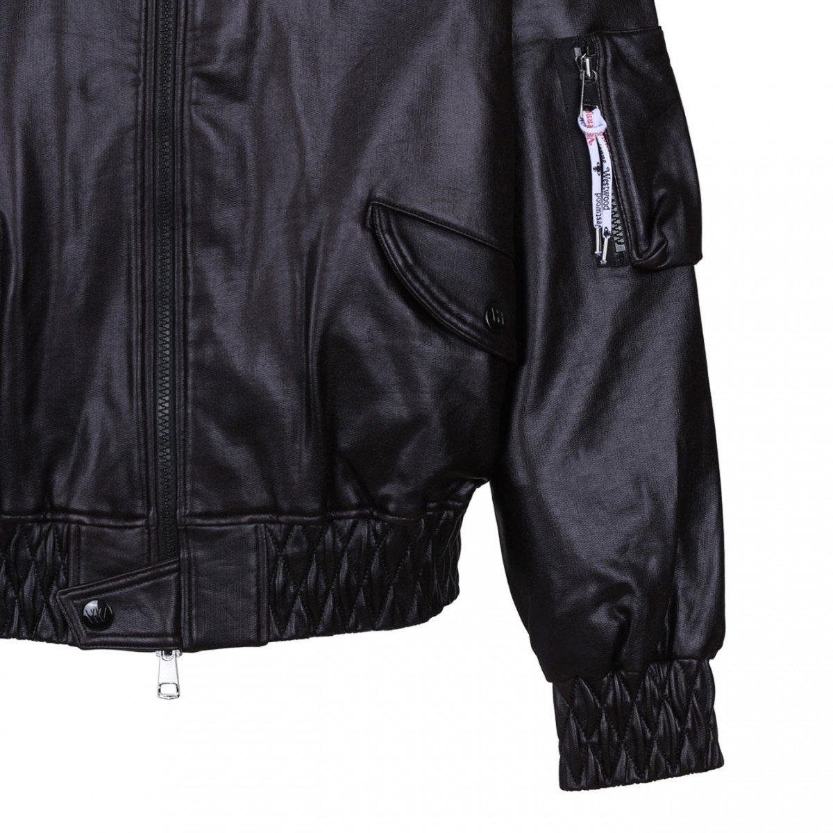 Black Bernardo Bomber Jacket