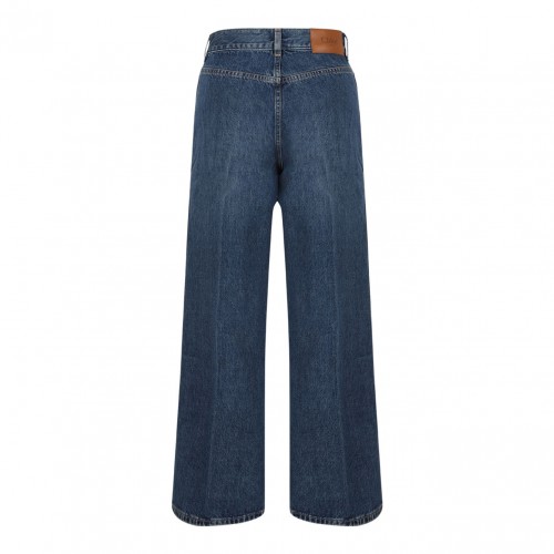 Dark Blue Bootcut Denim Jeans 2