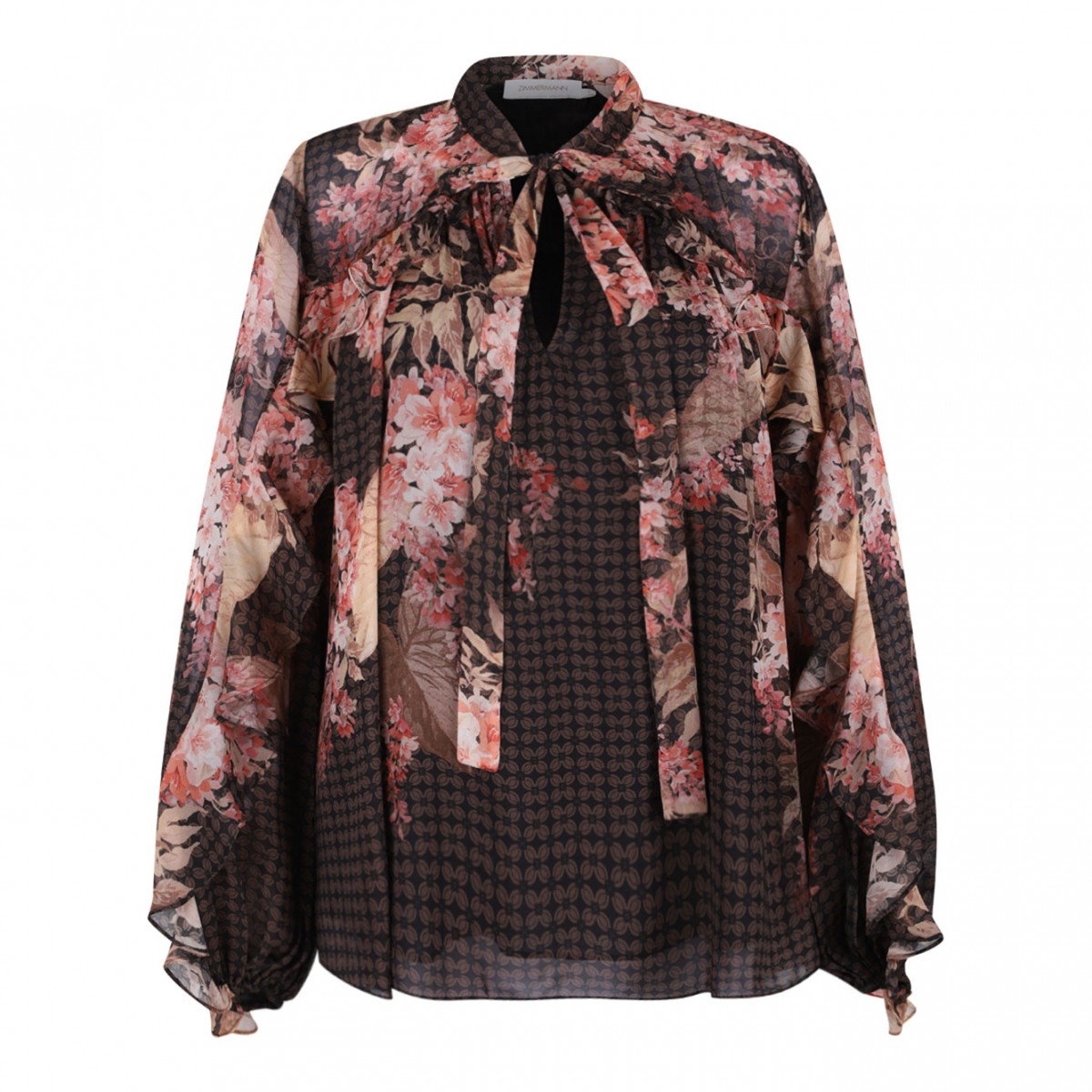 Multicolour Illuminate Flutter Blouse