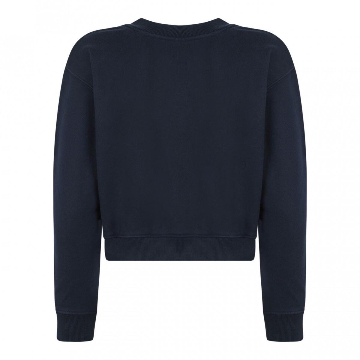 Navy Blue Logo Embroidered Sweatshirt
