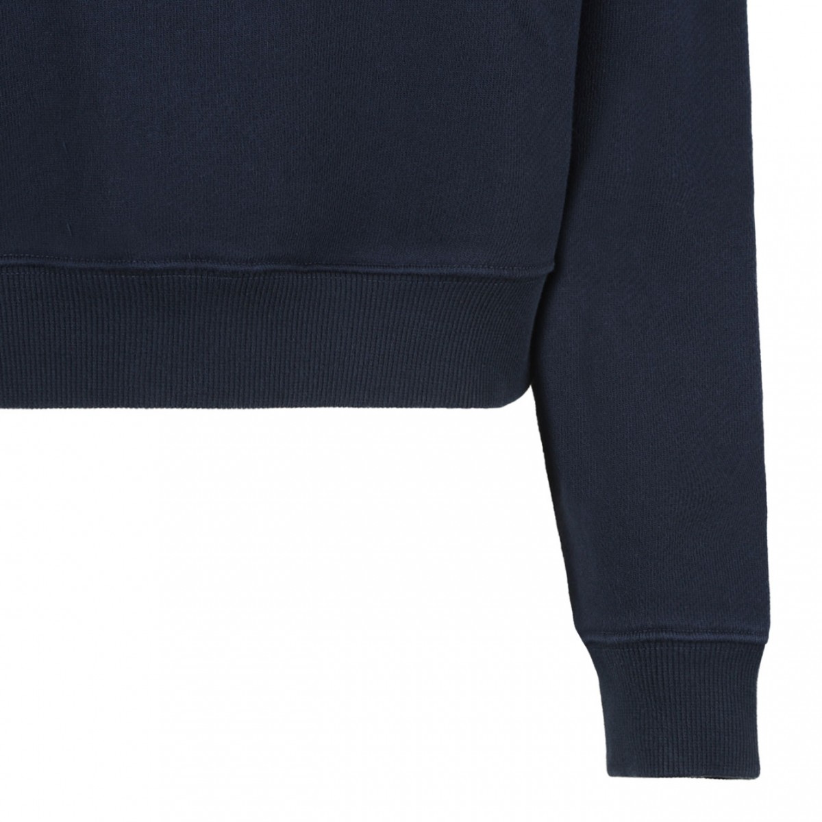 Navy Blue Logo Embroidered Sweatshirt