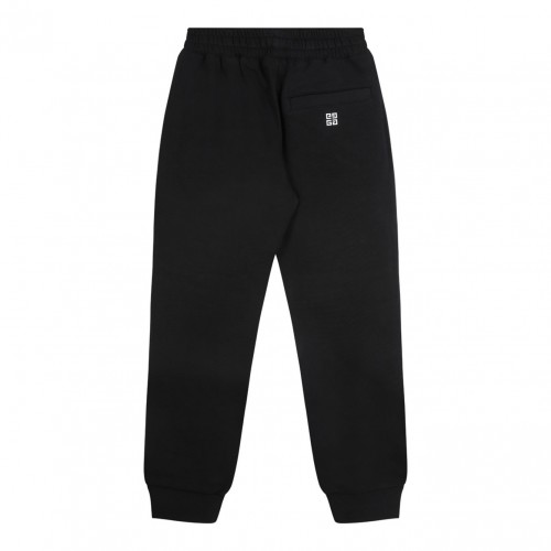 Black Lettering Logo Jogging Pants 2