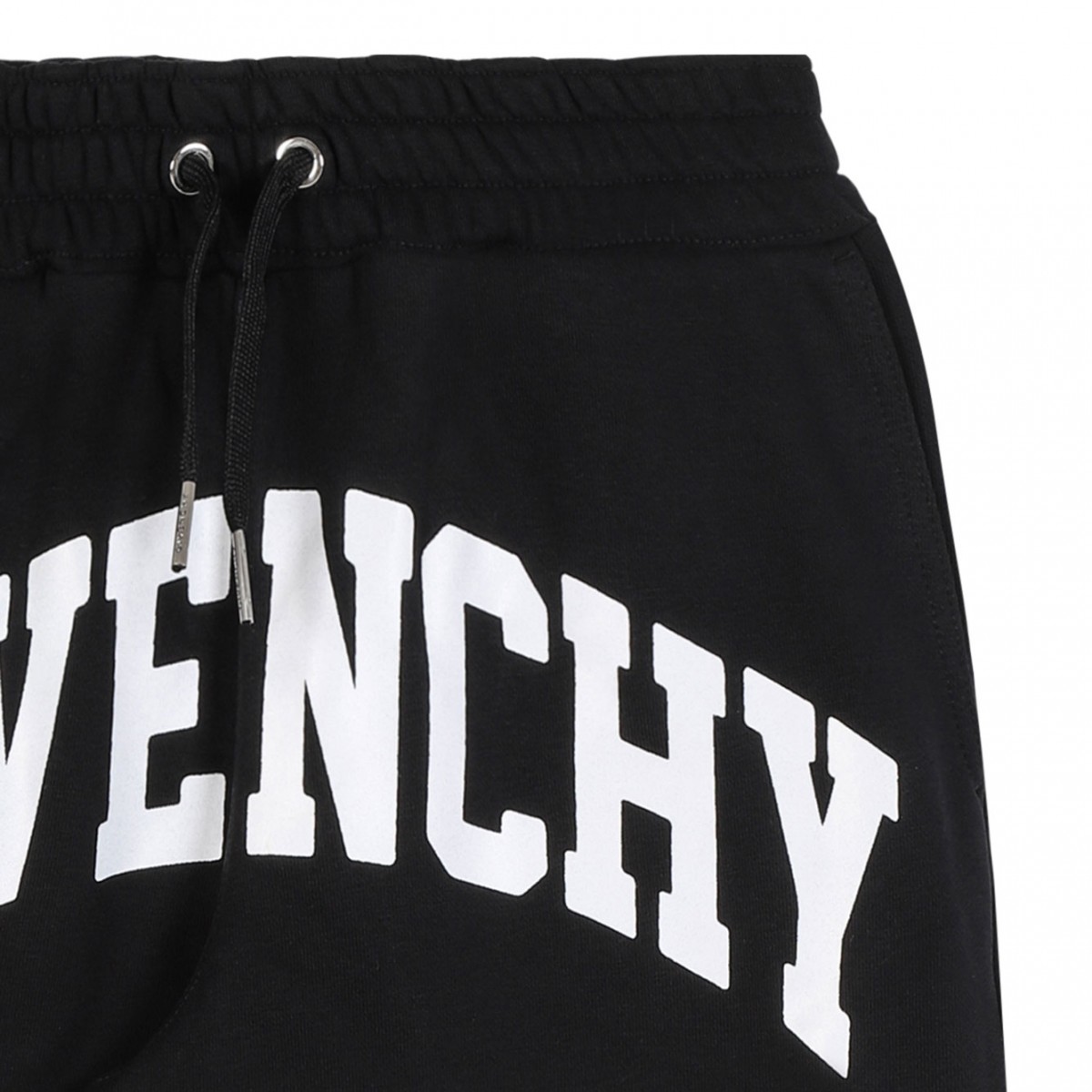 Black Lettering Logo Jogging Pants
