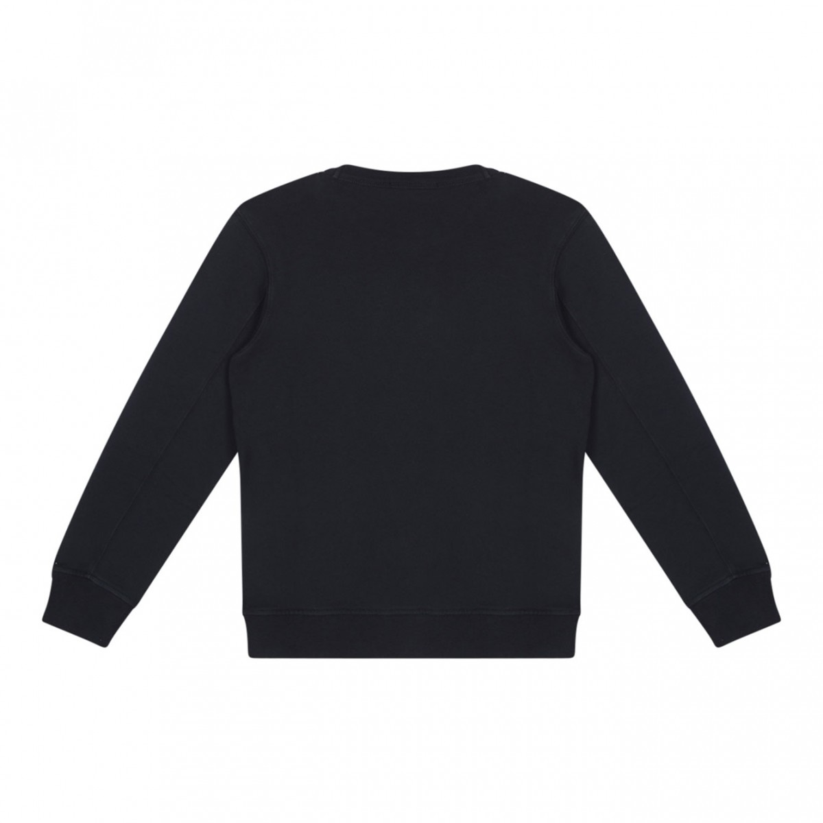 Navy Blue Logo Print Sweatshirt