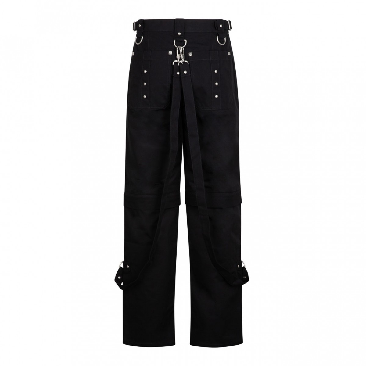 Black Two-in-One Detachable Trousers