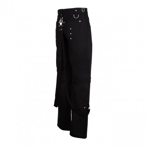 Black Two-in-One Detachable Trousers