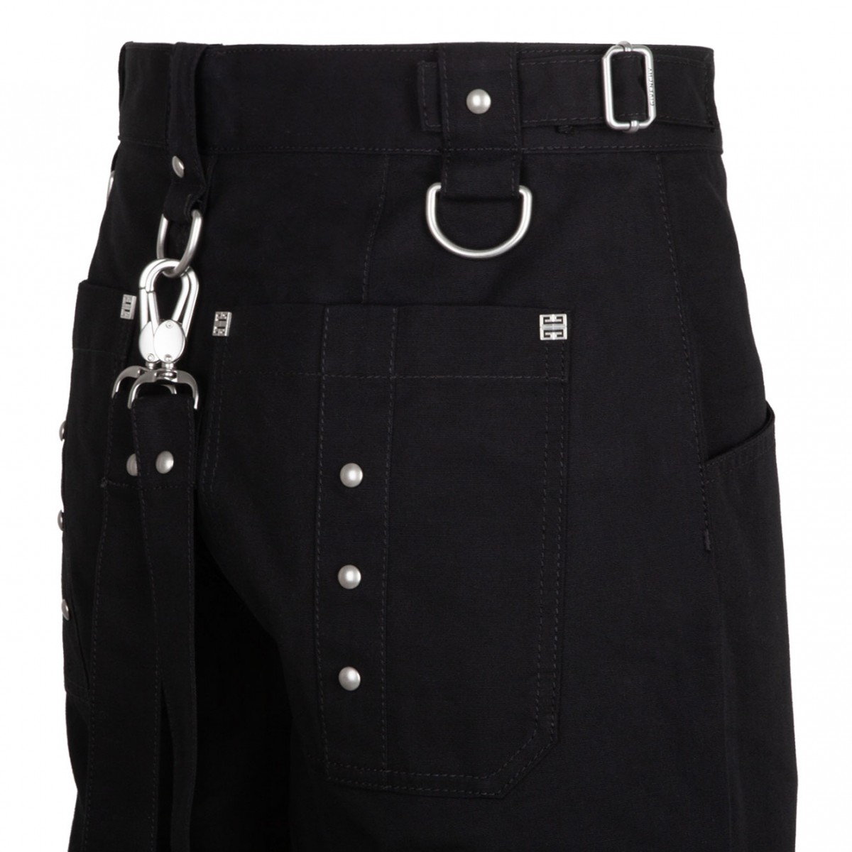 Black Two-in-One Detachable Trousers