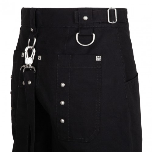 Black Two-in-One Detachable Trousers
