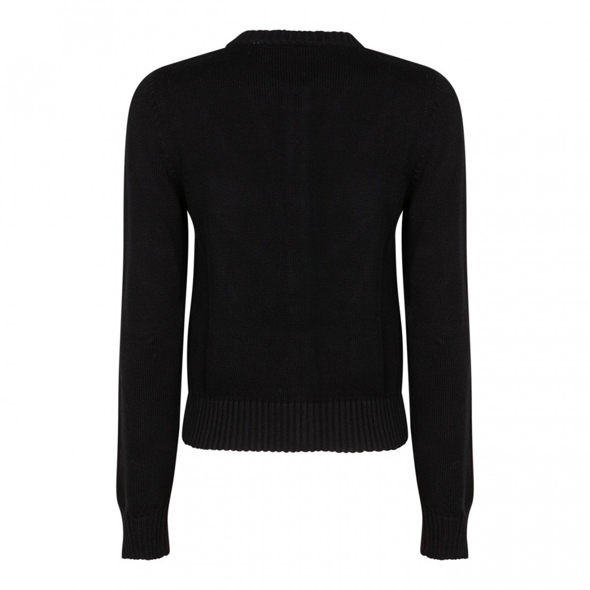 Black Cropped Cardigan