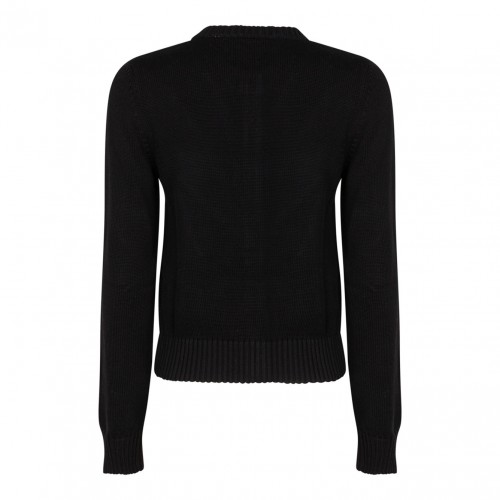 Black Cropped Cardigan