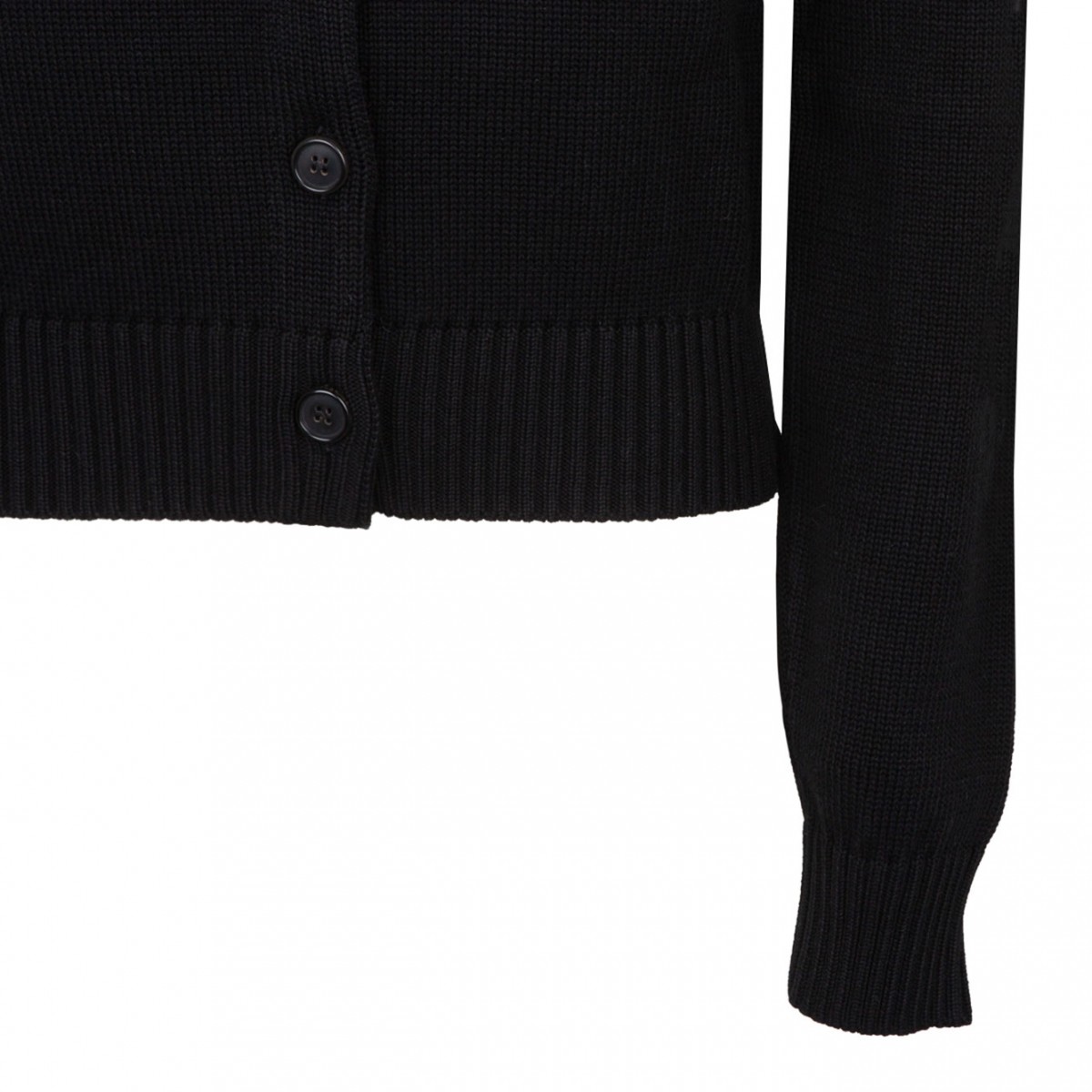 Black Cropped Cardigan