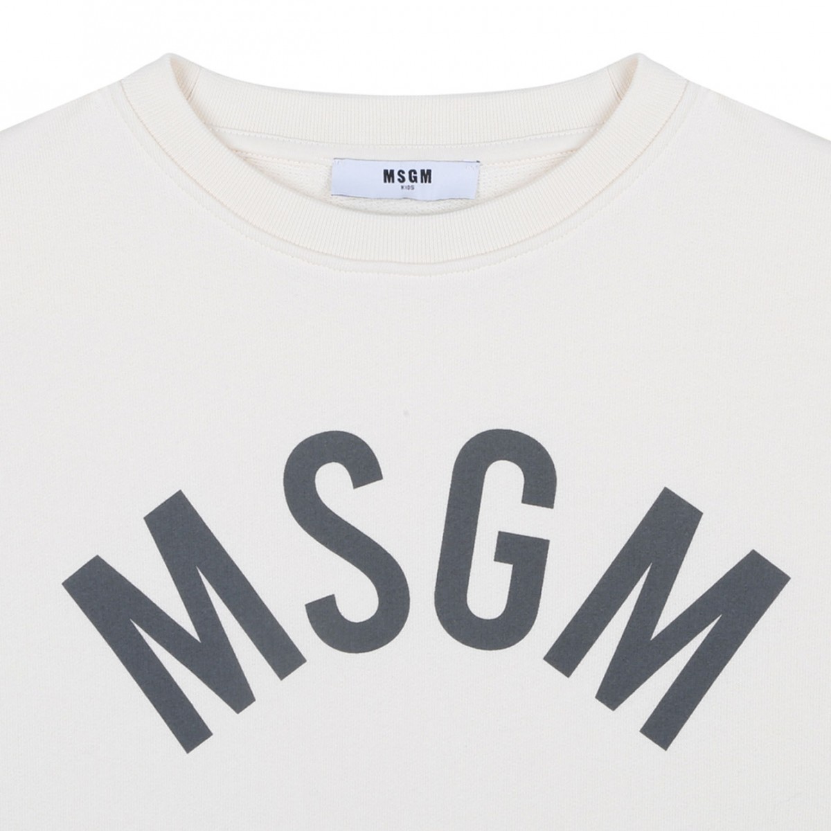 Cream White Logo Print Sweatshirt