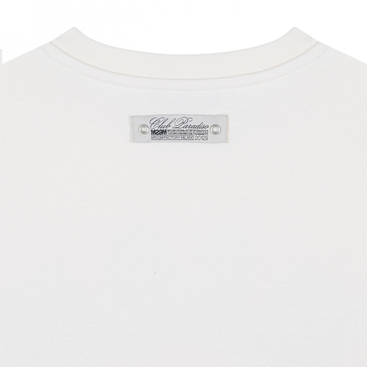 Cream White Logo Print Sweatshirt