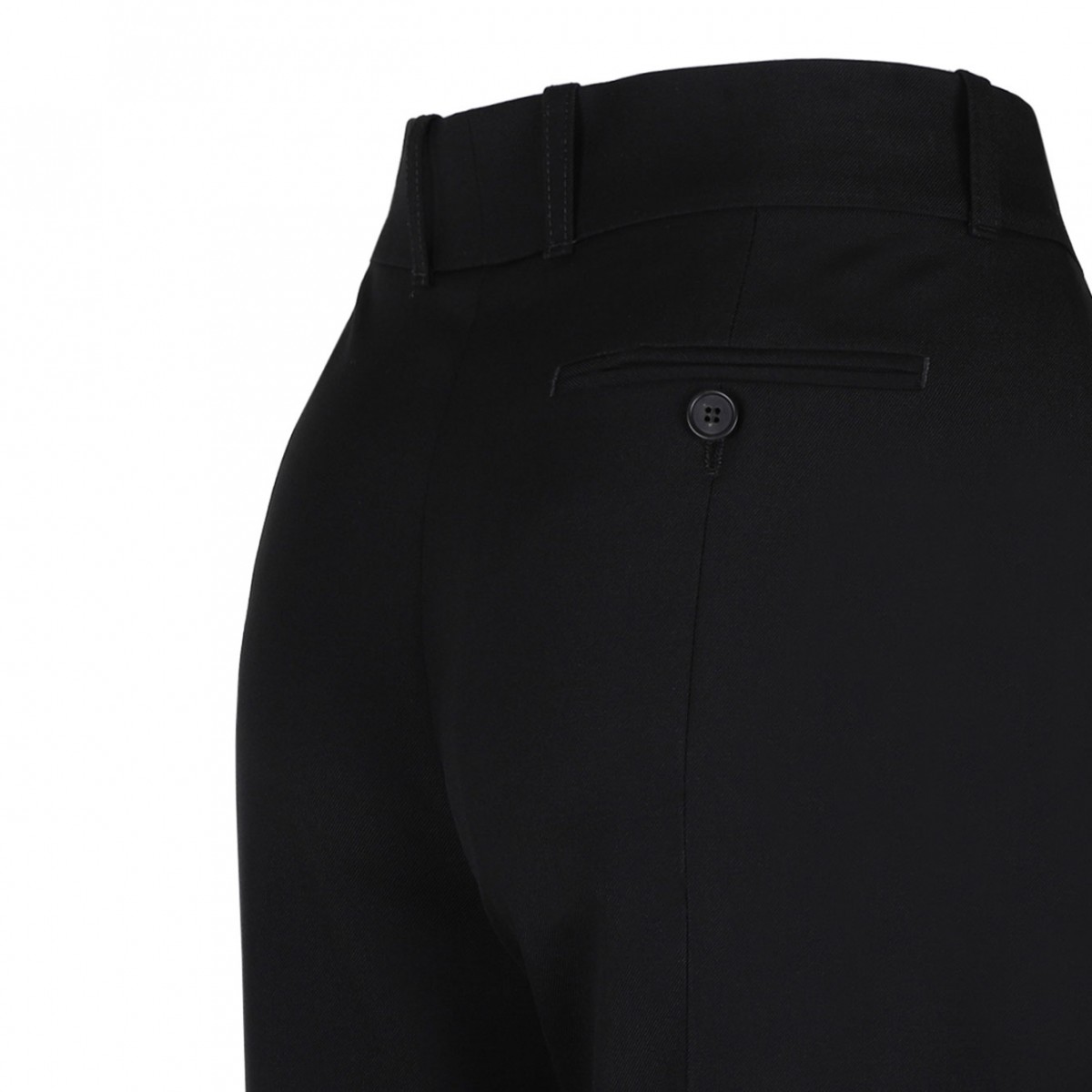 Black Tailored Bootcut Trousers