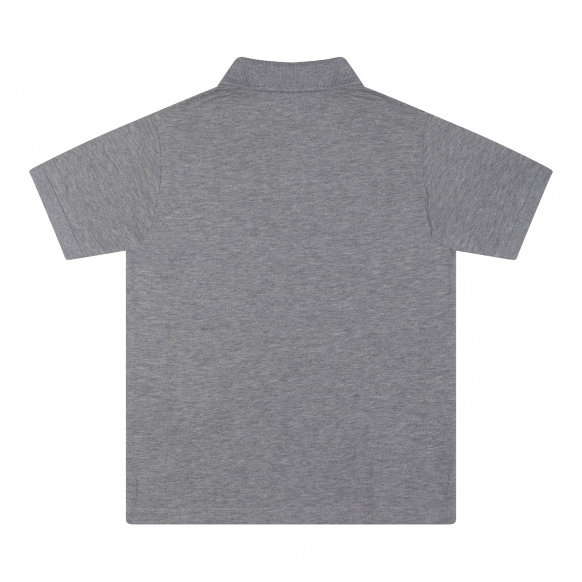 Light Grey Logo Patch Polo Shirt