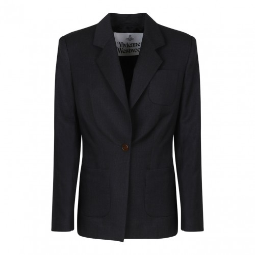 Dark Grey Wool Blazer