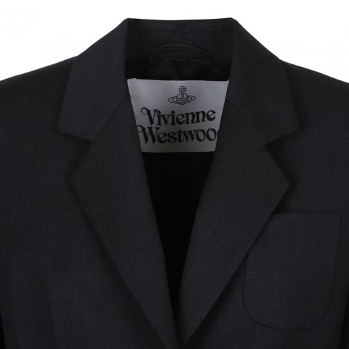 Dark Grey Wool Blazer