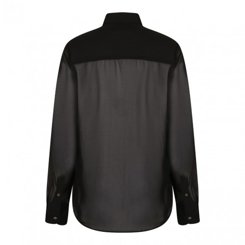 Black Semi Sheer Shirt 2