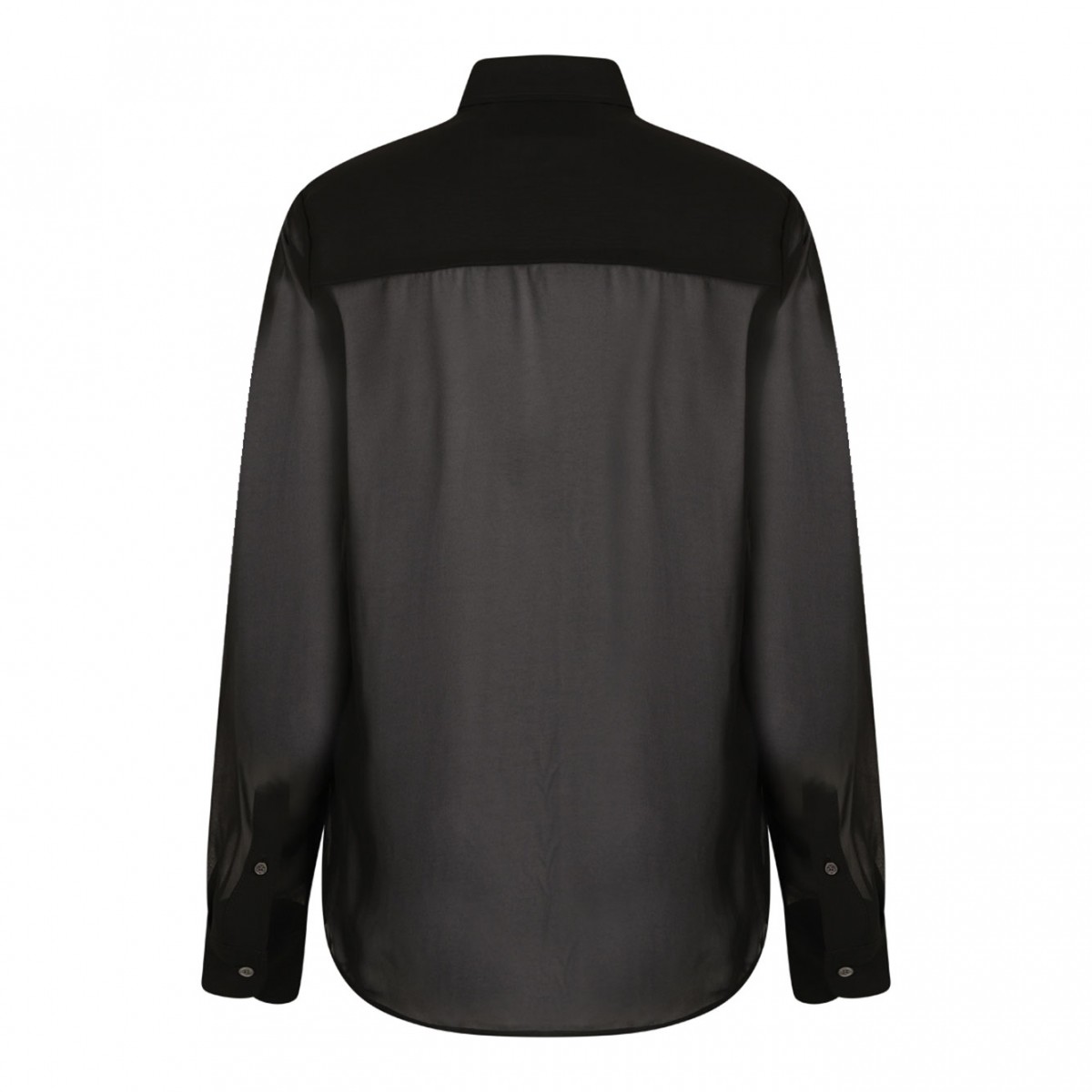 Black Semi Sheer Shirt