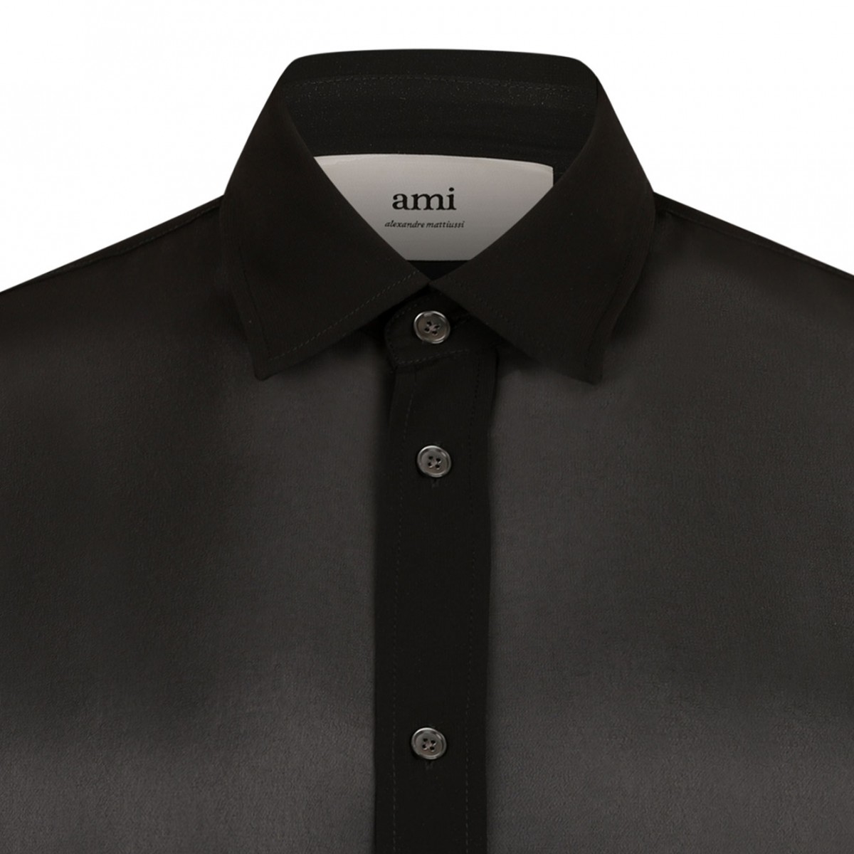 Black Semi Sheer Shirt