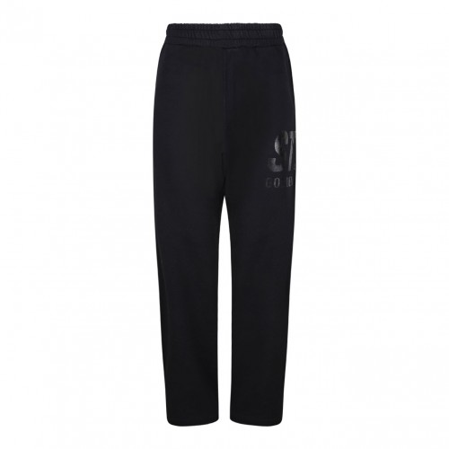 Black Logo Print Sweatpants