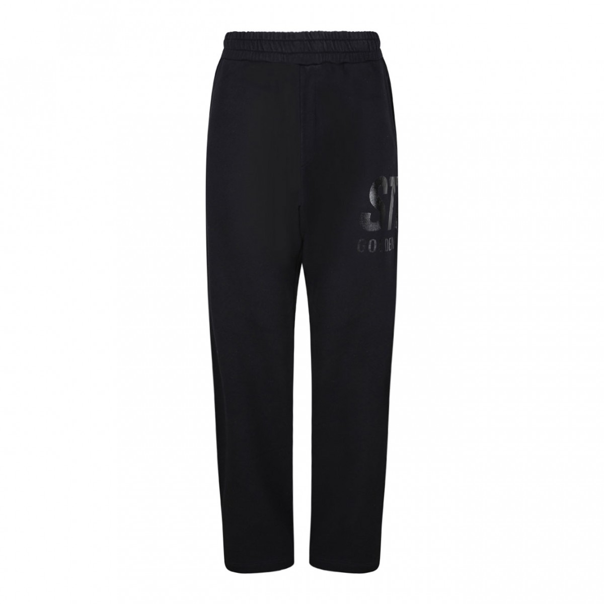 Black Logo Print Sweatpants